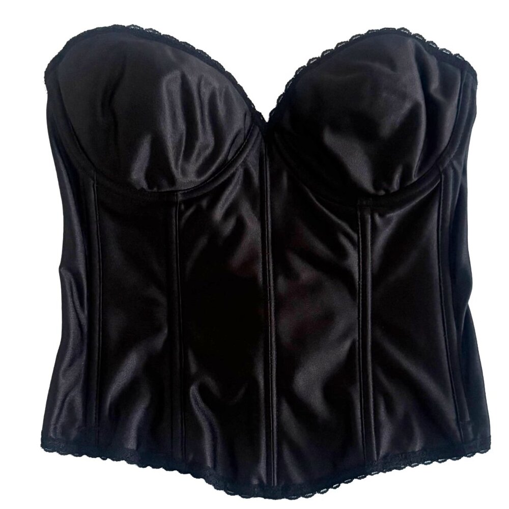 Empire Intimates Black Strapless Corset Bustier 36D